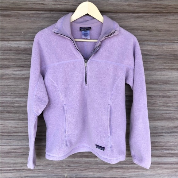 Patagonia Sweaters - Patagonia lavender pocket 1/4 zip fleece